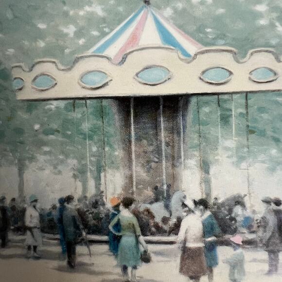 "Saturday Afternoon" by André Gisson Art – Gold Framed Reproduction Painting - Picture 6 of 10